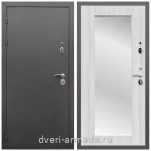 Входные двери с зеркалом и теплоизоляцией, Дверь входная Армада Гарант / МДФ 16 мм ФЛЗ-Пастораль, Сандал белый