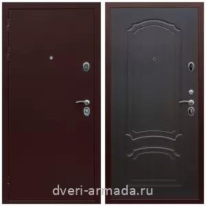 Антивандальные, Антивандальная металлическая  дверь входная элитная Армада Люкс Антик медь / МДФ 6 мм ФЛ-140 Венге утепленная парадная