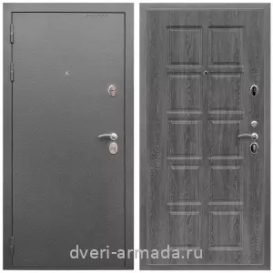 Входные двери Лондон, Дверь входная Армада Оптима Антик серебро / МДФ 10 мм ФЛ-38 Дуб Филадельфия графит