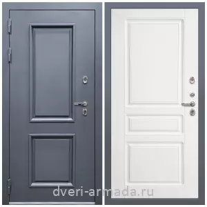Уличные двери для коттеджа, Дверь входная уличная в дом Армада Корса / МДФ 16 мм ФЛ-243 Белый матовый