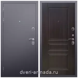Входные двери МДФ для офиса, Дверь входная железная Армада Люкс Антик серебро / МДФ 6 мм ФЛ-243 Эковенге красивая с порошковым покрытием