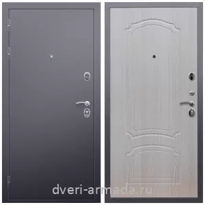 Офисные, Дверь входная Армада Люкс Антик серебро / МДФ 6 мм ФЛ-140 Дуб беленый с хорошей шумоизоляцией квартирная