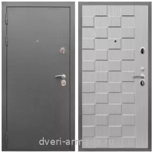 Наружные, Дверь входная Армада Оптима Антик серебро / МДФ 16 мм ОЛ-39 Лиственница беж