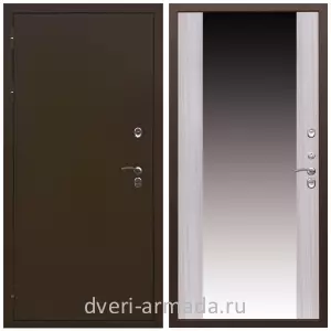 Тамбурные двери, Дверь входная уличная в дом Армада Термо Молоток коричневый/ МДФ 16 мм СБ-16 Сандал белый