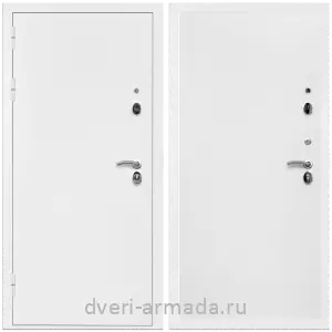 Заводские входные двери, Дверь входная Армада Оптима Белая шагрень / МДФ 10 мм Гладкая Белый матовый