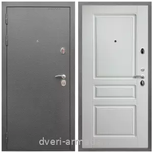Заводские входные двери, Дверь входная Армада Оптима Антик серебро / МДФ 16 мм ФЛ-243 Ясень белый