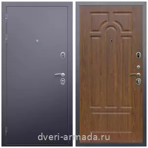 Правые входные двери, Дверь входная в квартиру Армада Люкс Антик серебро / МДФ 6 мм ФЛ-58 Морёная береза с шумоизоляцией эконом с МДФ панелями
