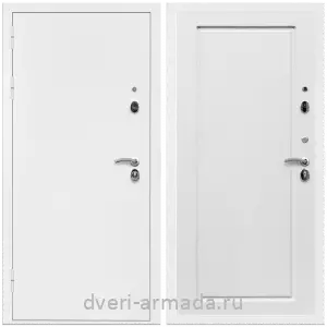 Одностворчатые входные двери, Дверь входная Армада Оптима Белая шагрень / МДФ 16 мм ФЛ-119 Ясень белый