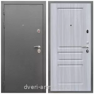Входные двери лофт, Дверь входная Армада Оптима Антик серебро / МДФ 16 мм ФЛ-243 Сандал белый