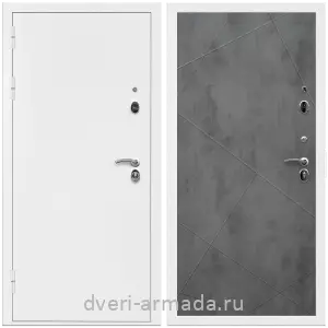 Входные двери Лондон, Дверь входная Армада Оптима Белая шагрень / МДФ 10 мм ФЛ-291 Бетон темный