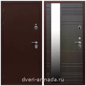 Одностворчатые входные двери, Дверь входная Армада Люкс Антик медь / МДФ 16 мм ФЛЗ-Сити Венге для частного дома с теплоизоляцией