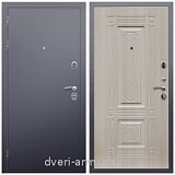 Входные двери лофт, Дверь входная Армада Люкс Антик серебро / ФЛ-2 Дуб белёный от производителя в коттедж с теплоизоляцией