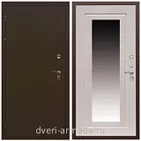 Дверь входная уличная в дом Армада Термо Молоток коричневый/ МДФ 16 мм ФЛЗ-120 Дуб белёный