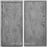 Дверь входная Армада Квадро Бетон тёмный / ФЛ-291 Бетон темный