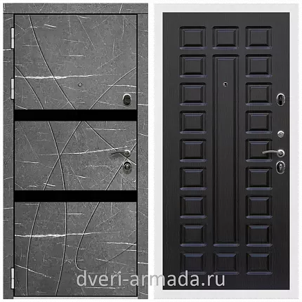 Дверь входная Армада Престиж Белая шагрень МДФ 16 мм Торос графит / ФЛ-183 Венге
